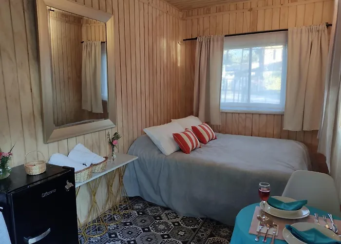 Tiny House Móviles vista al volcán en centro de Pucón